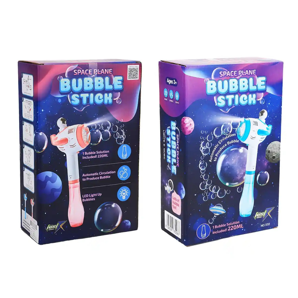JustDK Space Plane Bubble Stick - Assorted