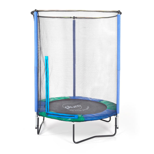 Plum - 4ft Junior Springsafe Jumper Trampoline, Blue/Pink