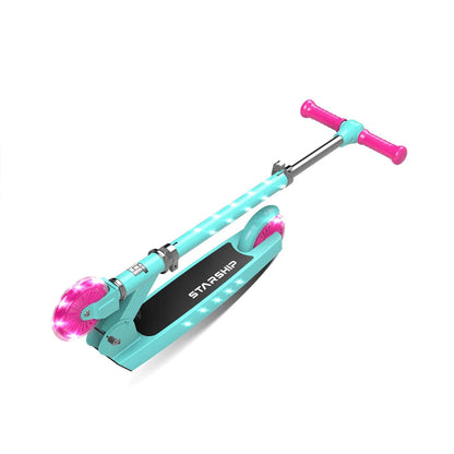 Lit Starship Bright Turquoise - 2 wheel scooter LT-7002