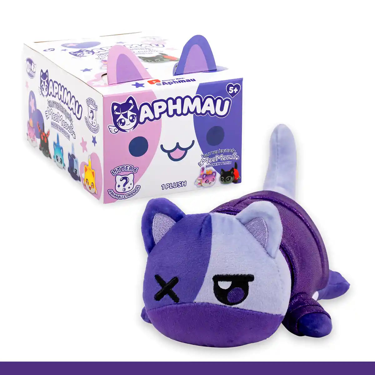 Aphmau Glitter Edition MeeMeows Mystery Plush 6inch