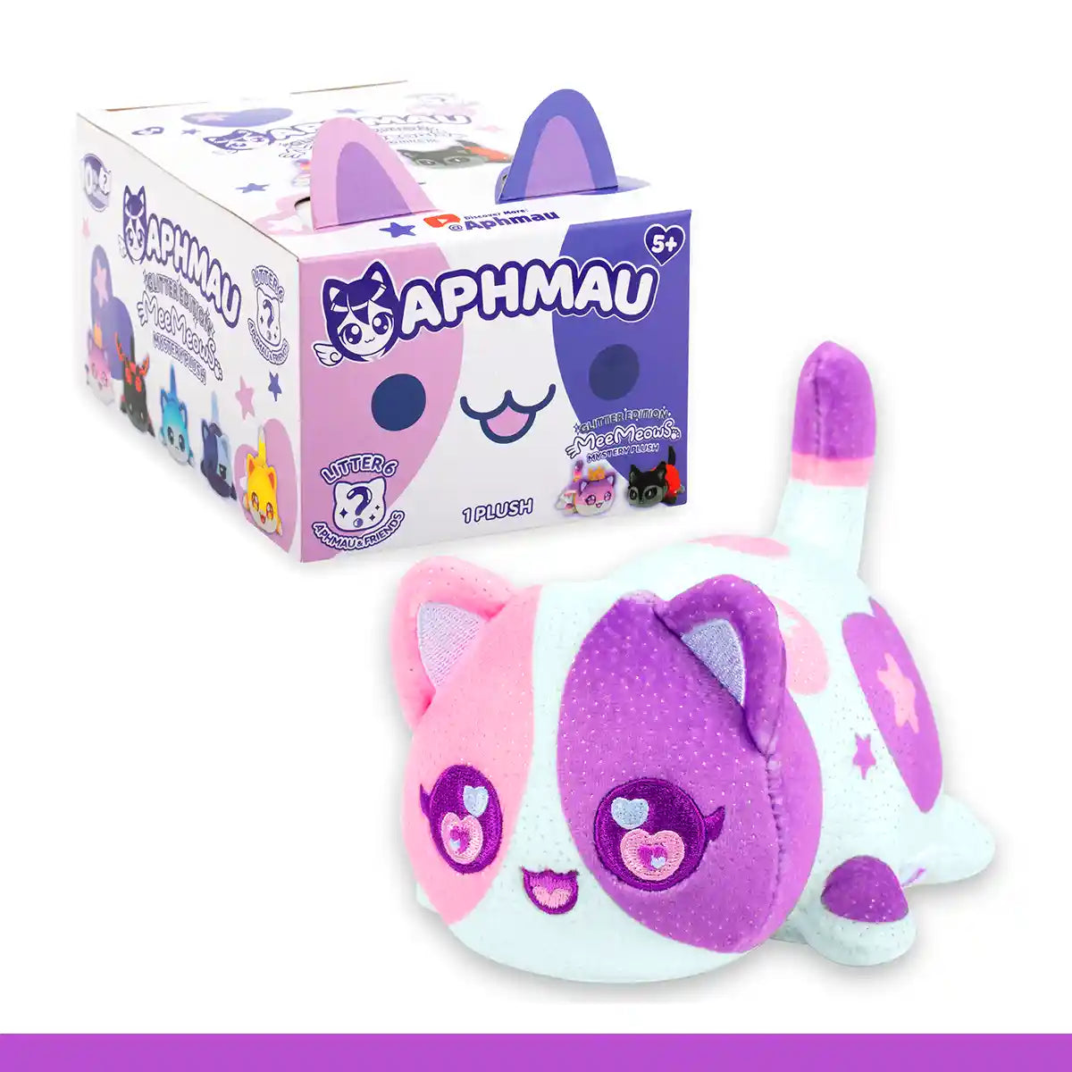 Aphmau Glitter Edition MeeMeows Mystery Plush 6inch