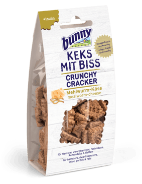 Bunny Nature Crunchy Cracker with Mealworm Plus Cheese 50gm