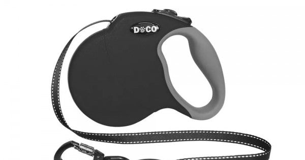 Fida Heavy Duty Retractable Dog leash 26ft Black