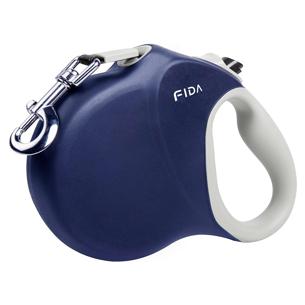 Fida Heavy Duty Retractable Dog leash 26Feet Blue