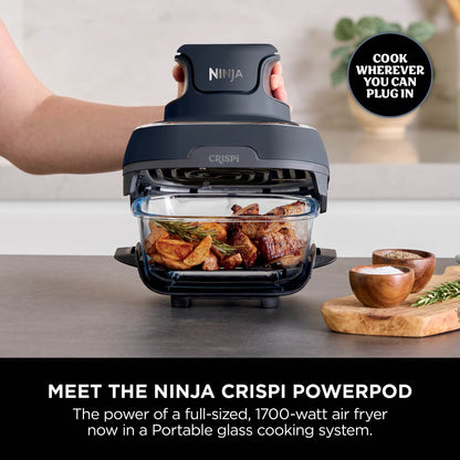 Ninja Crispi 4-in-1 Portable Glass Air Fryer