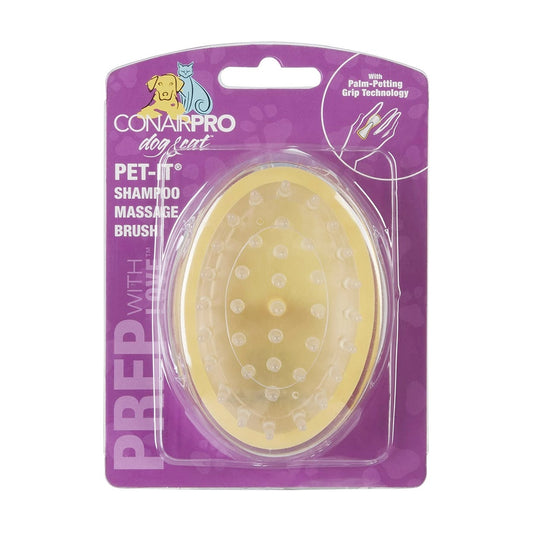 Conair Pro Dog Pet It Massage Brush Yellow