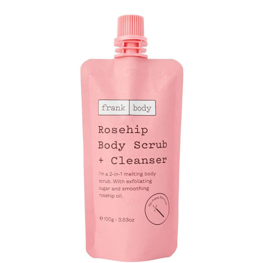 Frank Body Rosehip Body Scrub + Cleanser 100g