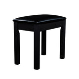 Artesia Pro Piano Leather Bench, Vinyl Laminated - Black