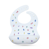 Once Upon a Dua - Lux Silicone Baby Bib - White