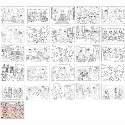 Besties Clouring Book/ 25 Sheets+Sticker Sheet