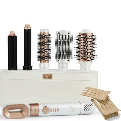 Beauty Works AERIS Multi-Styler and Exclusive Gold Sectioning Clips Bundle