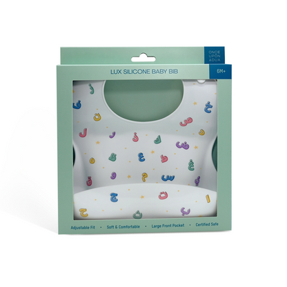 Once Upon a Dua - Lux Silicone Baby Bib - White