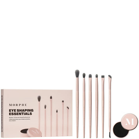 Morphe Shaping Essentials Bamboo and Charcoal Infused Eye Brush Set