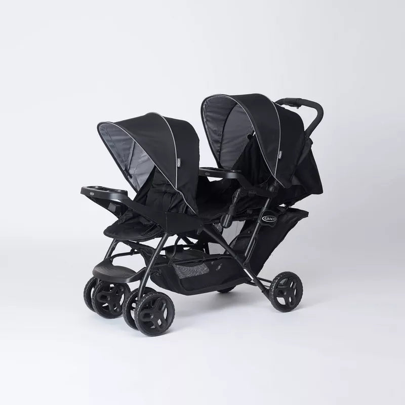 Graco Stadium Black Duo Baby Stroller with One-Hand Fold Feature (Upto 3 years)