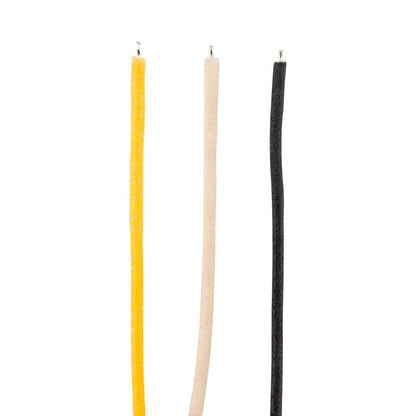 Fender 0990846010 Pure Vintage Cloth Wire 10", 22 AWG - Black, White, Yellow