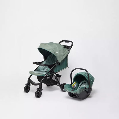 Joie Muze LX Sea Green Travel System with Multi-Position Reclining Seat