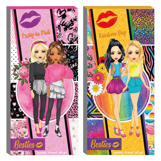 Besties Design Pad/24 Sheets (200 gsm)