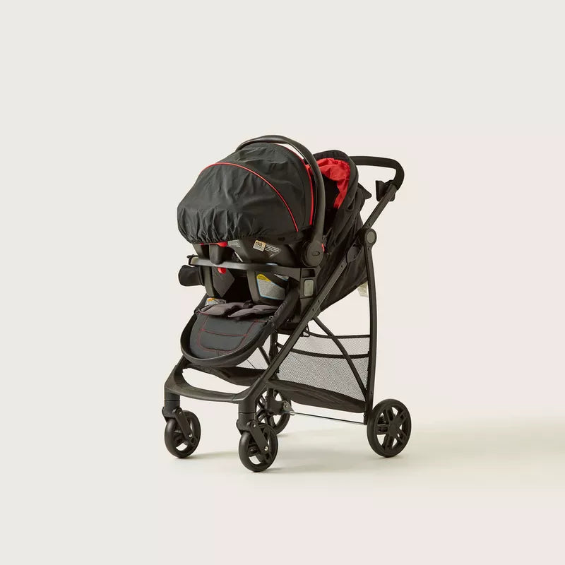 Graco Remix TS Kyler Black and Red Stroller Cum Car Seat Travel System (From 0+ months)