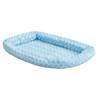 Midwest Quiet Time Powder Fashion Double Bolster Bed Blue 36inch