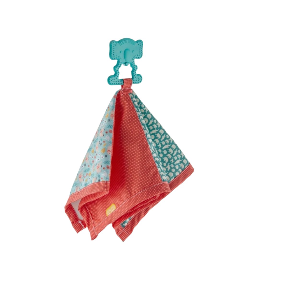 Babyjem - Relaxing Cloth with Pathwork Teether -  0+ Months -  Red