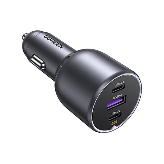 UGreen Car Charger 3-Port, 13OW Fast Car Charger EC705