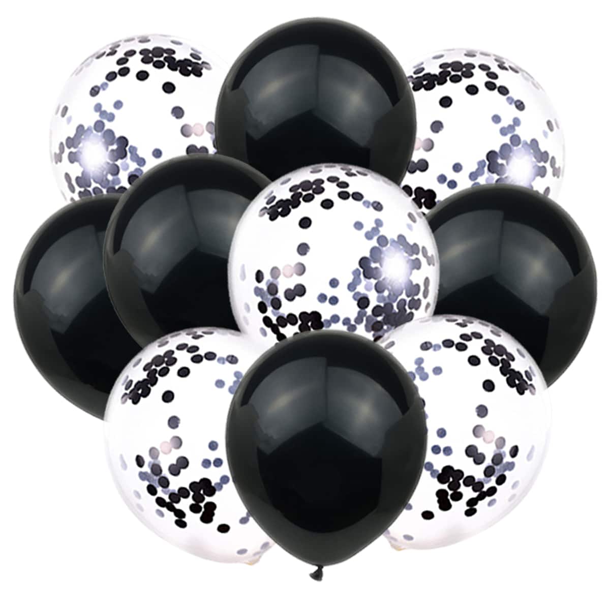 Balloons Decorations Set Black 10pcs