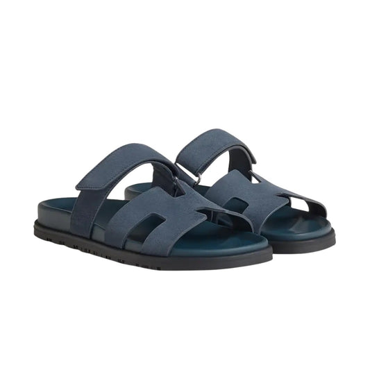 Hermes Chypre Sandal "Bleu Celeste Suede"