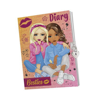 Besties A5 Diary/60 Sheets With Key & Lock