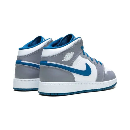 Jordan 1 Mid True Blue Cement (GS)