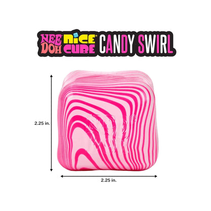 Schylling NeeDoh Nice Cube Candy Swirl