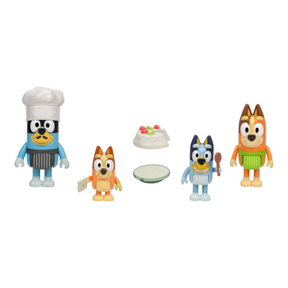 Bluey S13 Lets Play Chef Figure 4pk Pavlova