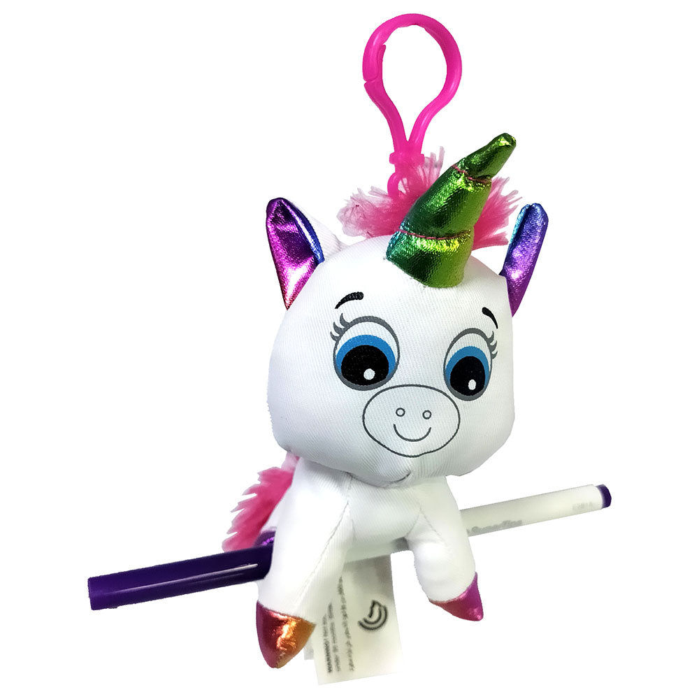 Crayola - Crayola Colour Me Plush Unicorn / Cat Backpack Clip