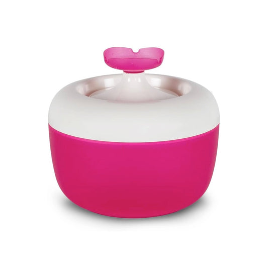 نافورة مياه ام بي بيرجامو مالاجا للقطط باللون الوردي الداكن سعة 1.7 لتر