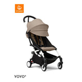 Stokke YOYO3 White Frame & 6+ Taupe Bundle