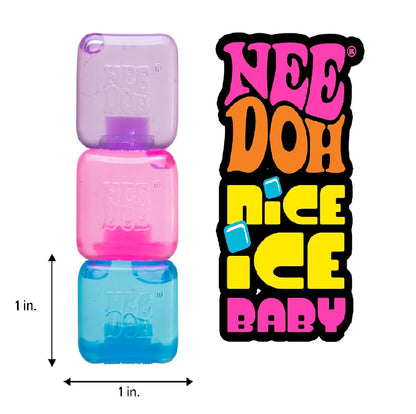 Schylling NeeDoh Nice Ice Baby Squishy Fidget 4-Pack