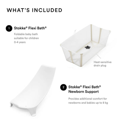 Stokke Flexi Bath + Newborn Support Bundle