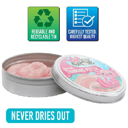 Crazy Aaron Amazing Axolotl - Full Size 4" Thinking Putty Tin (AX020)