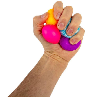 Schylling NeeDoh Teenie Single - Sensory Squeeze Toy - Mini Groovy Glob - 1.25" Wide - Color May Vary (Pack of 1)