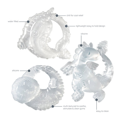 Infantino - Crystal Clear Teething Stages Gift Set