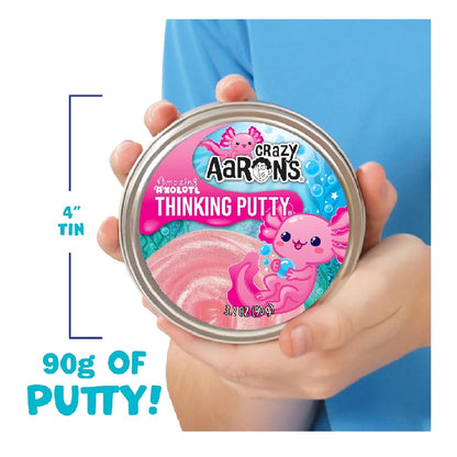 Crazy Aaron Amazing Axolotl - Full Size 4" Thinking Putty Tin (AX020)