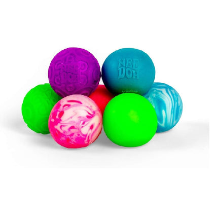 Schylling NeeDoh Teenie Single - Sensory Squeeze Toy - Mini Groovy Glob - 1.25" Wide - Color May Vary (Pack of 1)