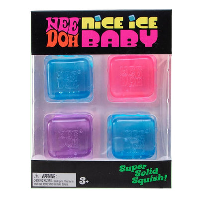 Schylling NeeDoh Nice Ice Baby Squishy Fidget 4-Pack