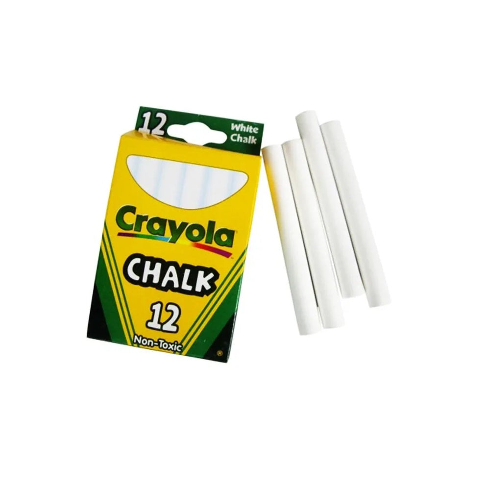 Crayola White Children's Chalk 12pc