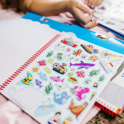 Melissa and Doug Paw Patrol Restickable Stickers Flip-Flap Pad - Classic Missions