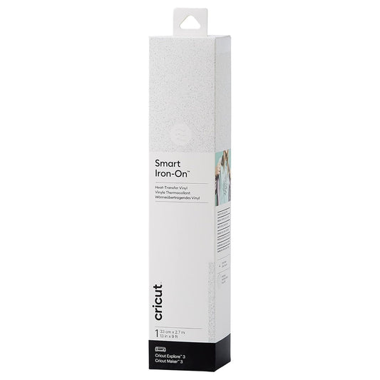 Cricut Smart Iron-On 33X273Cm 1 Sheet (Glitter White)