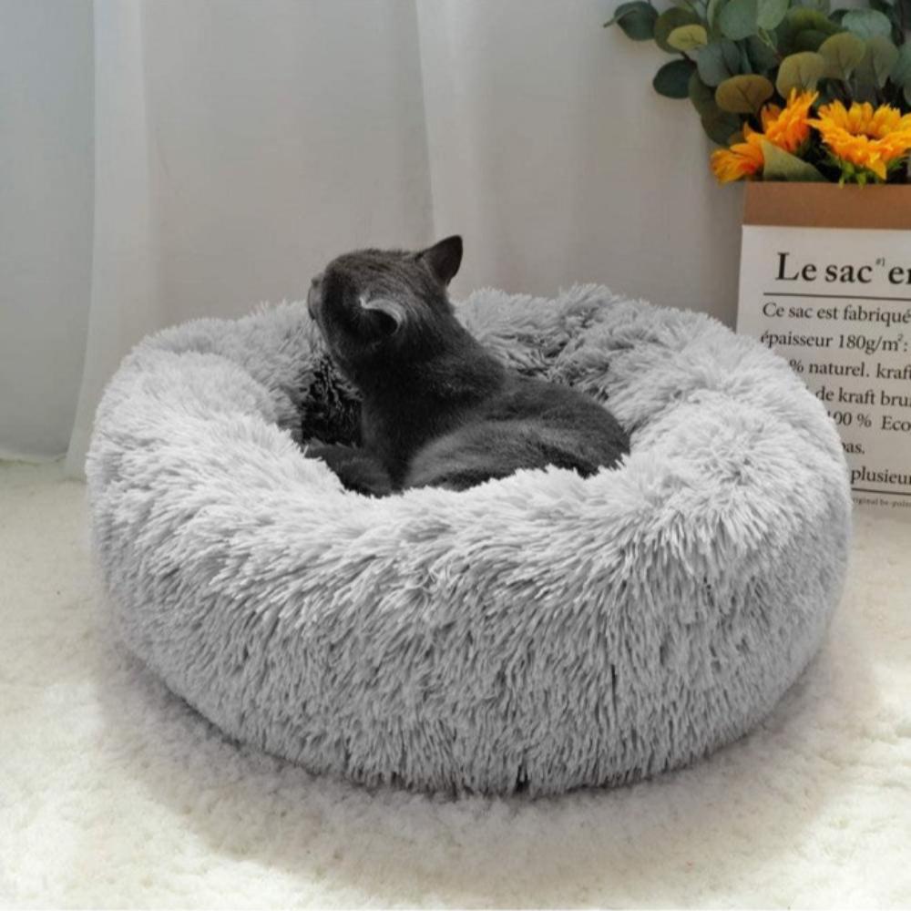 Pado Pet Fluffy Donut Cushion - Grey