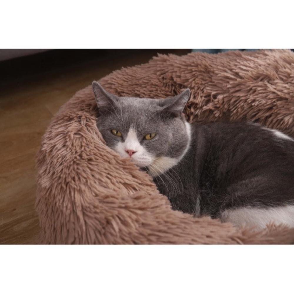 Pado Pet Fluffy Donut Cushion - Brown