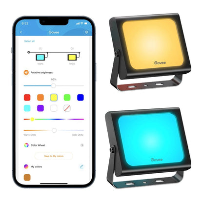 Govee RGBICWW LED Smart Flood Lights