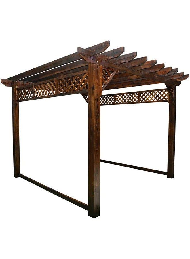 Luxury Patio Wooden Gazebo Brown