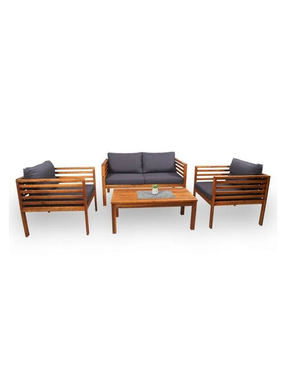 Acacia Wood Sofa Set with Table